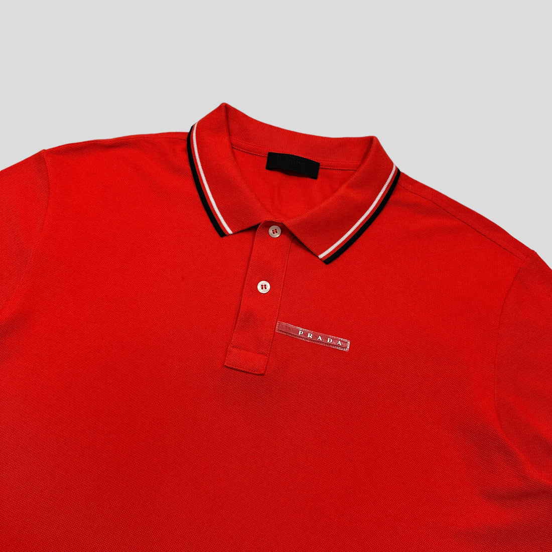 Prada Milano 2017 Orange Polo Shirt -  XL (L)