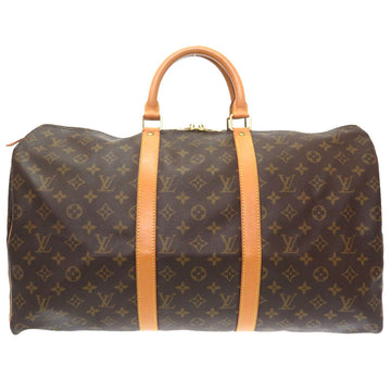 LOUIS VUITTON Boston Duffel bag M41426 Monogram canvas Brown Monogram Keepall 50 mens Used