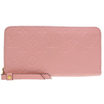 LOUIS VUITTON Long Wallet Purse M64090 Monogram Ann Platt Rose poodle Zip Around Monogram Unplant Zippy wallet Women Used