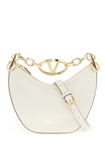 Valentino Garavani Mini Vlogo Moon Bag In Nappa Leather With Chain Women
