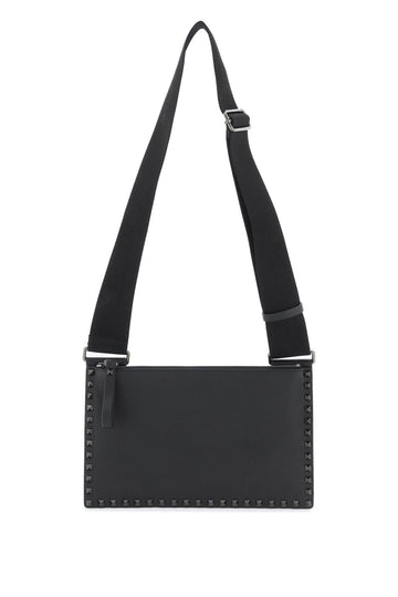 Valentino Garavani Rockstud Flat Crossbody Bag Men