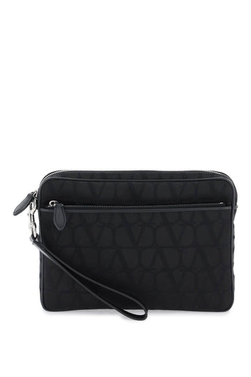 Valentino Garavani Black Iconographe Pouch Men