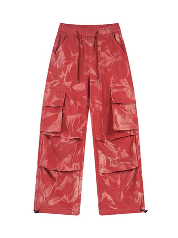 Makersluxe Tie-Dye Corduroy Multi-Pocket Pants - 1880