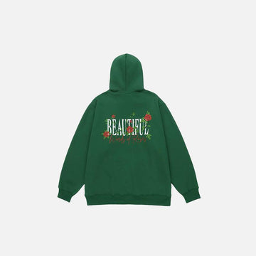 Beautiful Rose Loose Hoodie