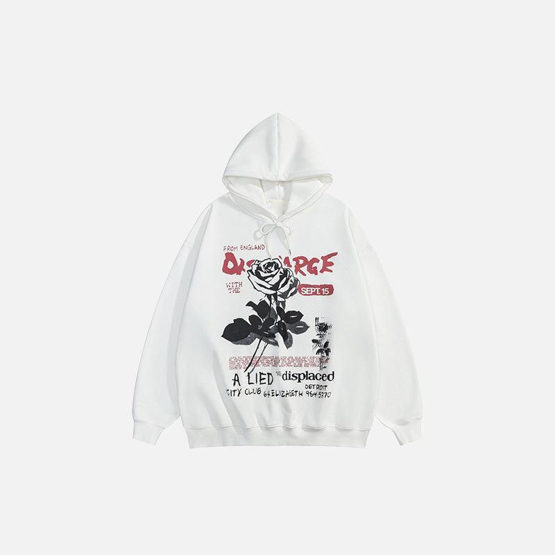 Dancing Rose Oversized Hoodie