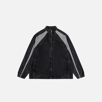 Shadow Stripes Denim Jacket