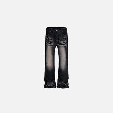 Vintage Washed Wide-Leg Jeans