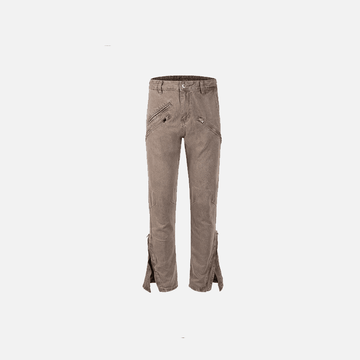Coffee Straight-Leg Jeans