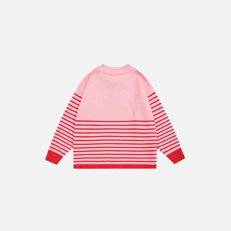 Y2K Star Stripes Sweater