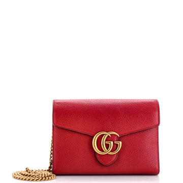 GG Marmont Chain Wallet Leather Mini