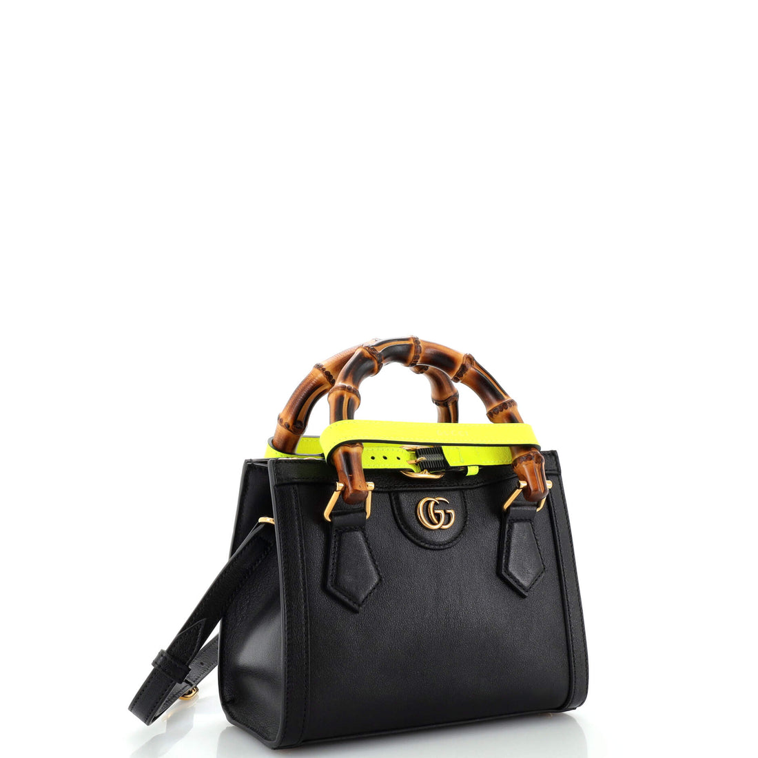 Diana NM Bamboo Handle Tote Leather Mini