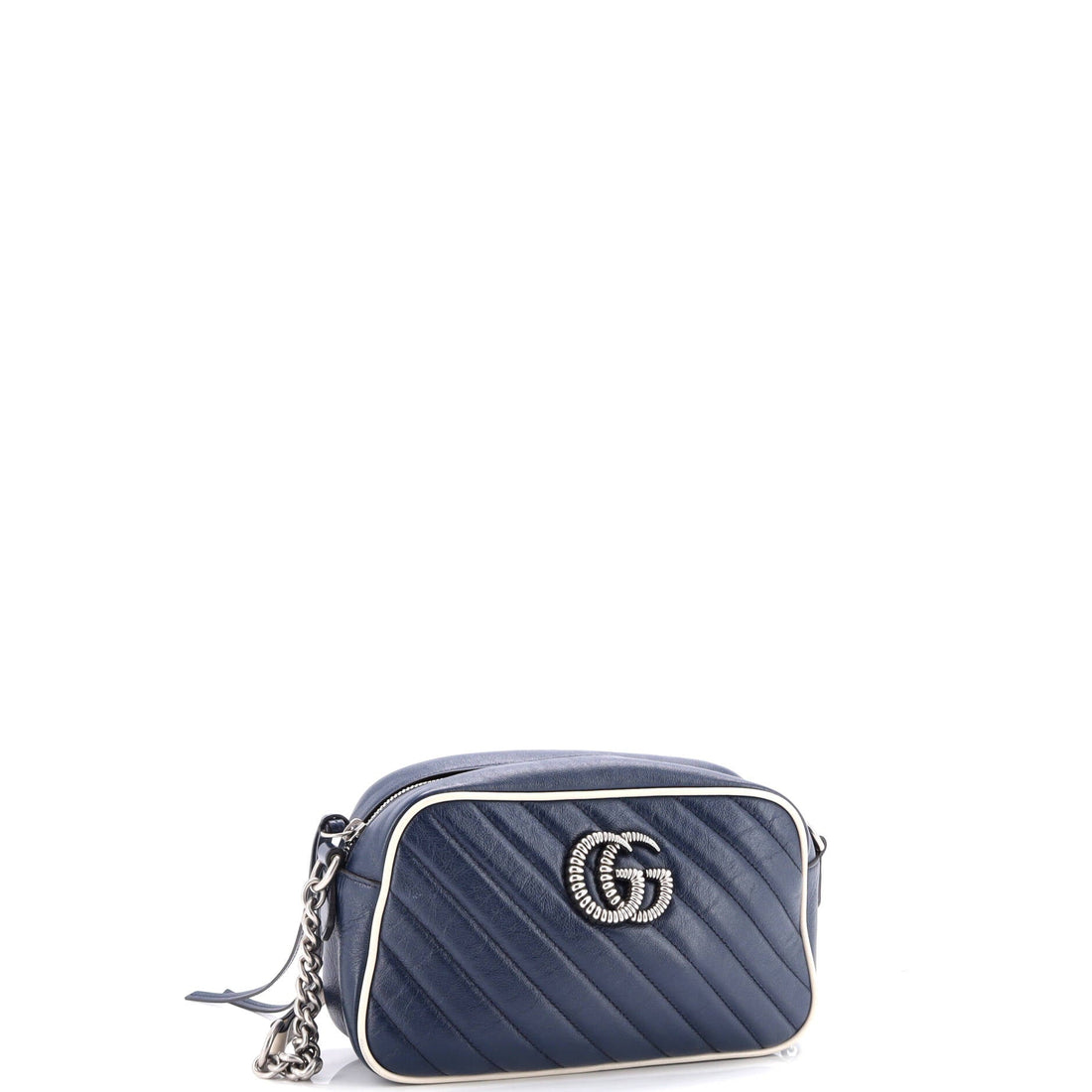 GG Marmont Shoulder Bag Diagonal Quilted Leather Small