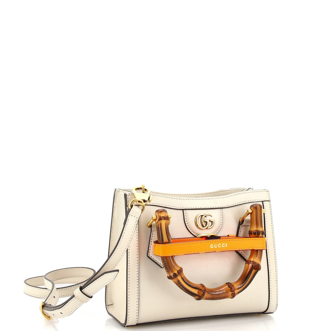 Diana NM Bamboo Handle Tote Leather Mini