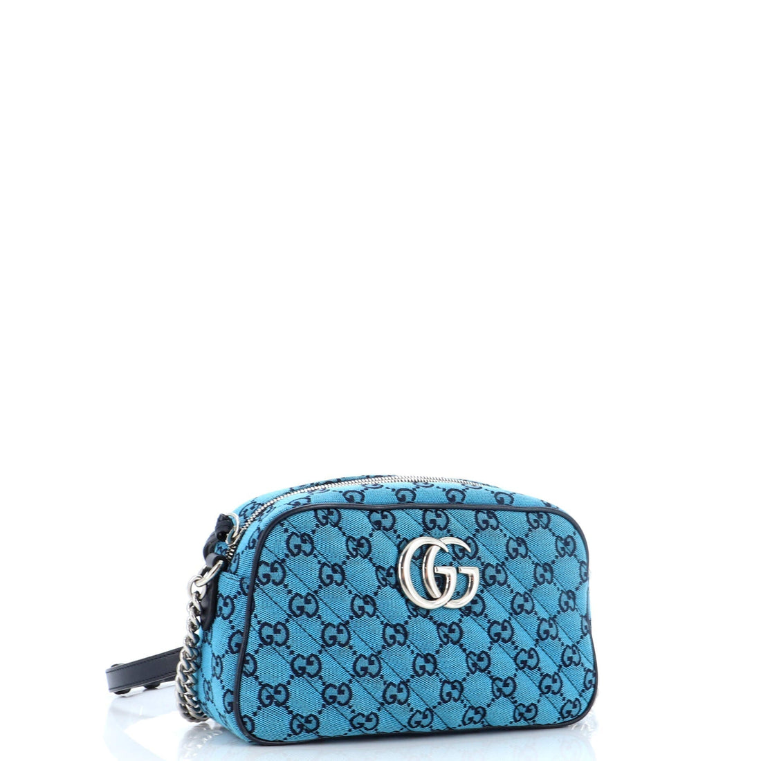 GG Marmont Shoulder Bag Diagonal Quilted GG Canvas Small