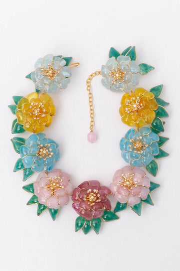 Collier fleurs Augustine
