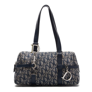Dior Dior Trotter D Charm Mini Handbag Linen Navy (Silver G )  Handbag Ladies Handbag  Ship Ladies Online