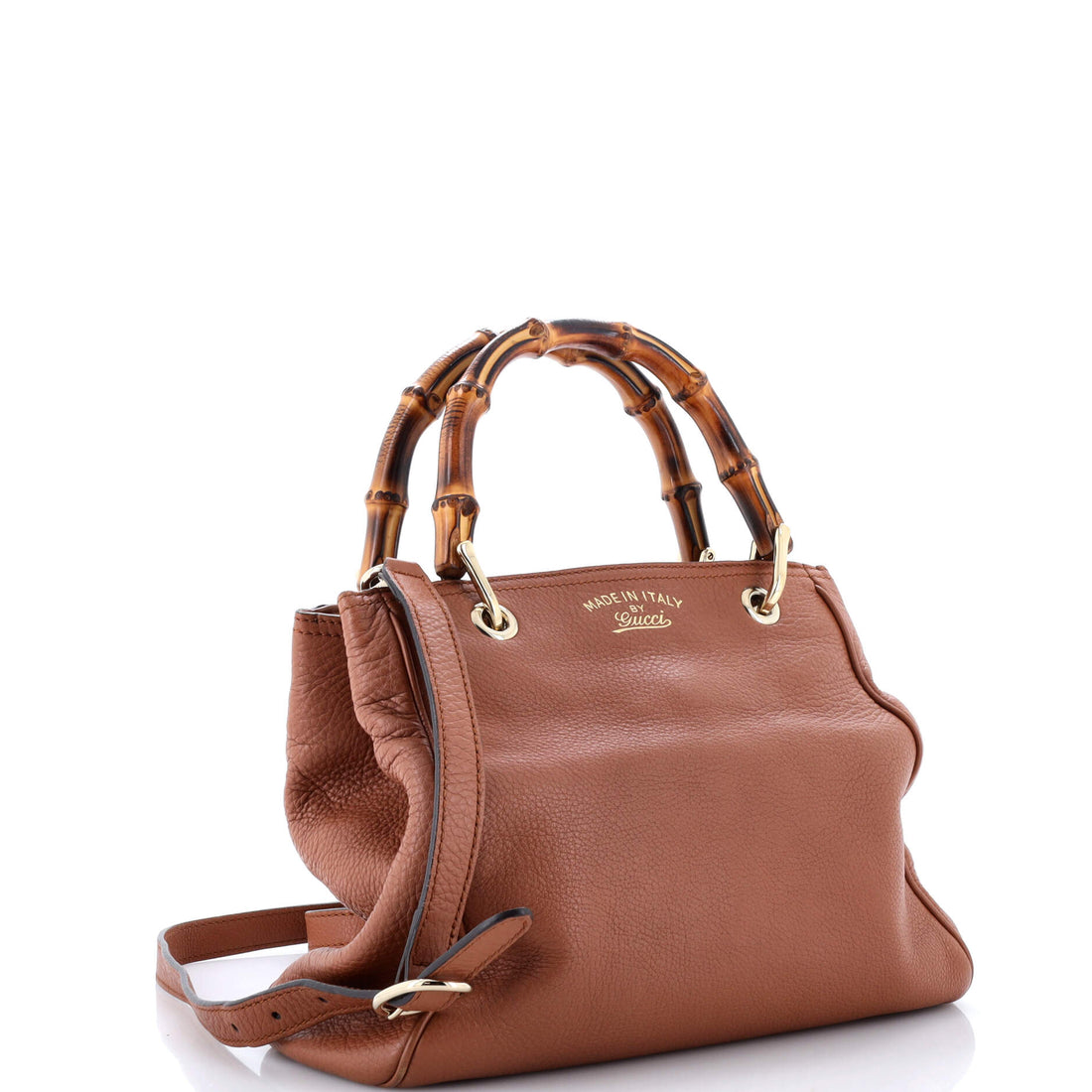 Bamboo Shopper Tote Leather Small