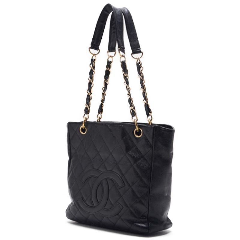 Chanel Matrasse PST Double-Chintot Caviar S Black  Shoulder Bag Mini Shoulder Bag  Bag Hybrid ? Ship? Himalan Bookstore Online