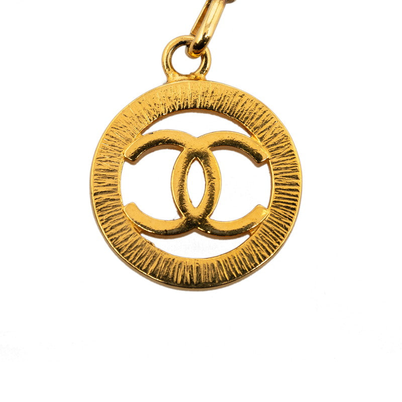Chanel Vintage Cocomark Round Chain Belt Gold   Chanel