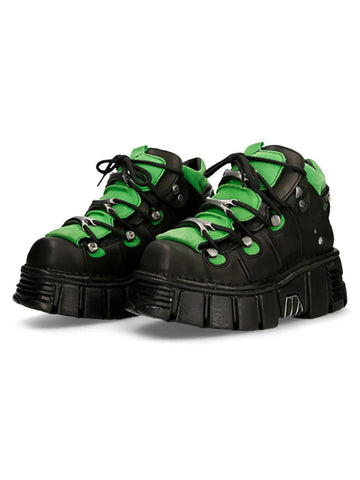 Makersluxe Contrast Color Punk Style Platform Boots - 2201