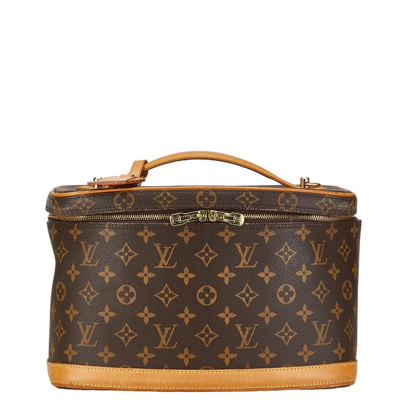 Louis Vuitton Monogram Nice Handbag Shoulder Bag 2WAY M47280 Brown PVC Leather  Louis Vuitton