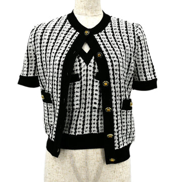 Chanel 1997 Spring tweed knitted top and cardigan #38