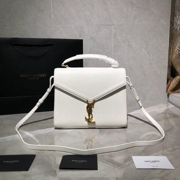 Makersluxe - Cassandra Medium Top Handle Bag White