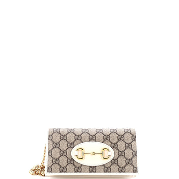 Horsebit 1955 Chain Wallet GG Coated Canvas