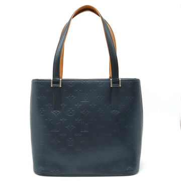 LOUIS VUITTON Louis Vuitton Monogram Mat Stockton  Bag Semi-sholder shoulder shoulder blue M55115