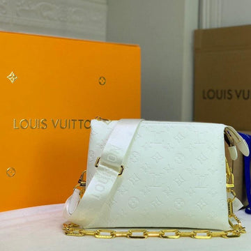 Makersluxe - Coussin PM White Leather Handbag