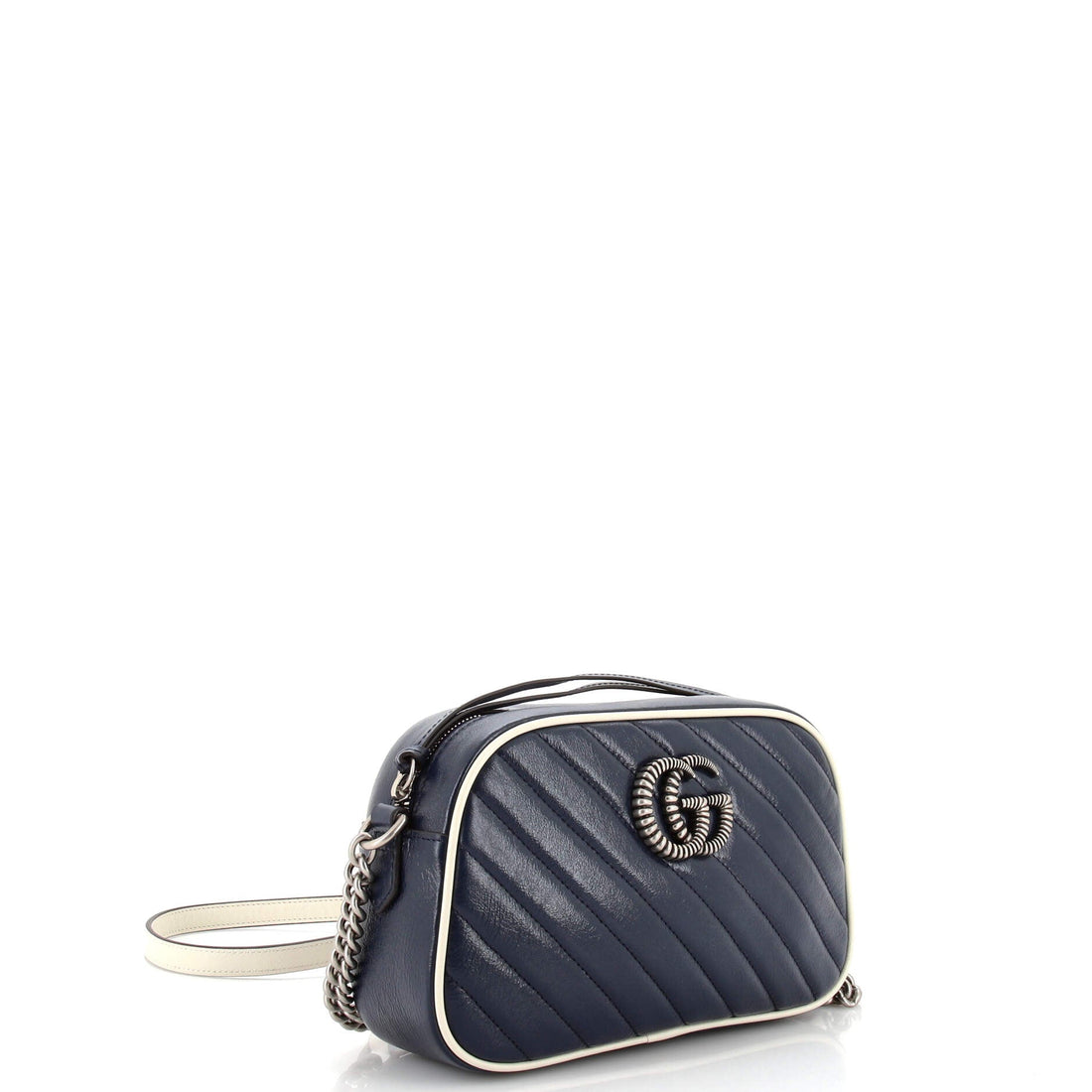 GG Marmont Shoulder Bag Diagonal Quilted Leather Small