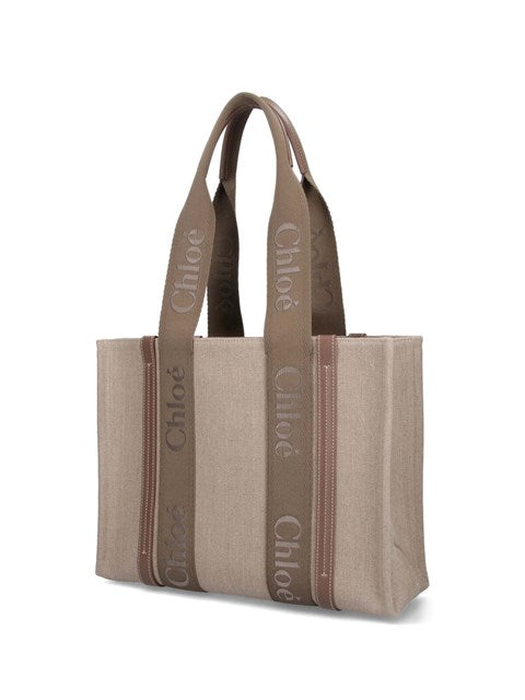 Chloé Women Woody' Medium Tote Bag