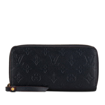 Louis Vuitton Monogram Implant Zippie Wallet Roundfassner Long Wallet M62121 Marine Rouge Naïve Red Leather  Louis Vuitton
