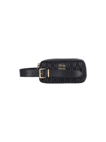 Miu Miu Women Puoch Matelassé Logo