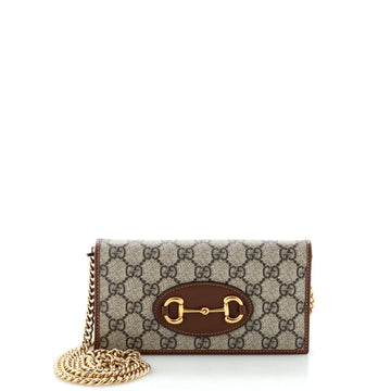 Horsebit 1955 Chain Wallet GG Coated Canvas