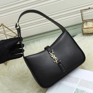 Makersluxe - Hobo Logo-plaque Shoulder Bag Black