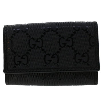 GUCCI GG Canvas Key Case Black 138093 50222