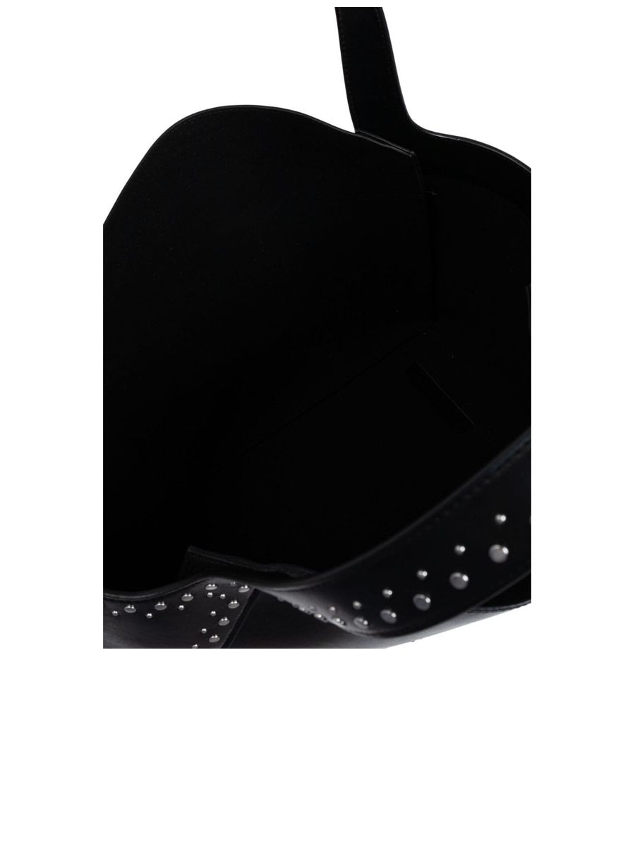 Studded Logo Detail Shoulder Bag