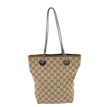 GUCCI GG Canvas Hand Bag Beige Brown 50409