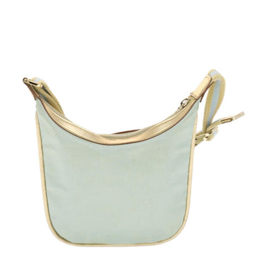 GUCCI Sherry Line Shoulder Bag Light Blue Gold 50417