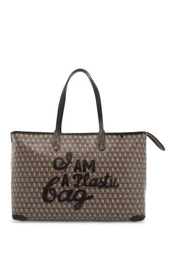 Anya Hindmarch I Am A Plastic Bag Zipped Motif Tote Bag Women