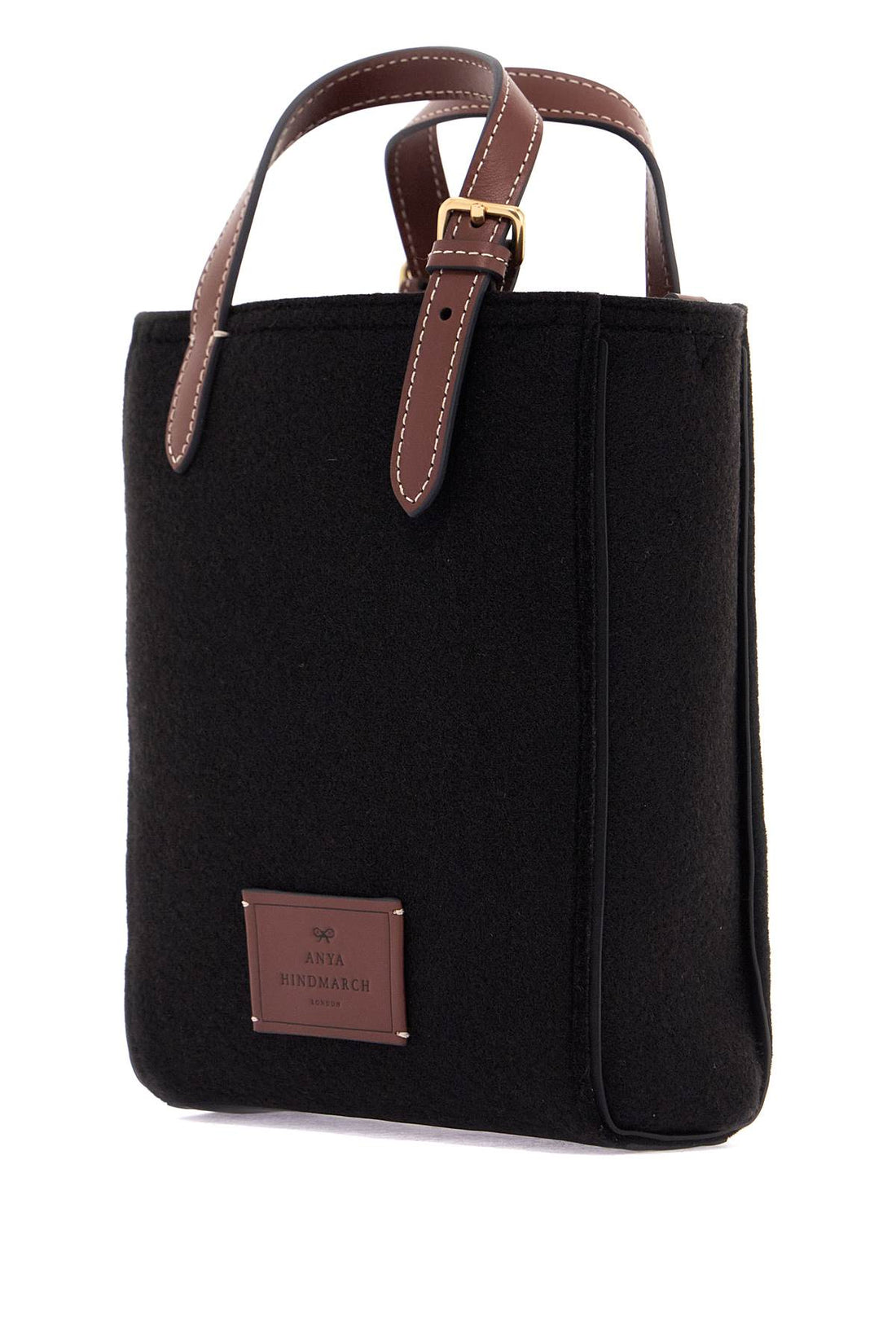 Anya Hindmarch Mini Felt Tote Bag With N/S Eyes Design Women