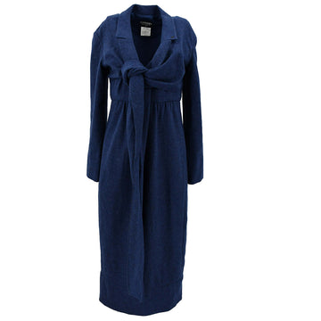 Chanel Coat Dress Blue 98A #40