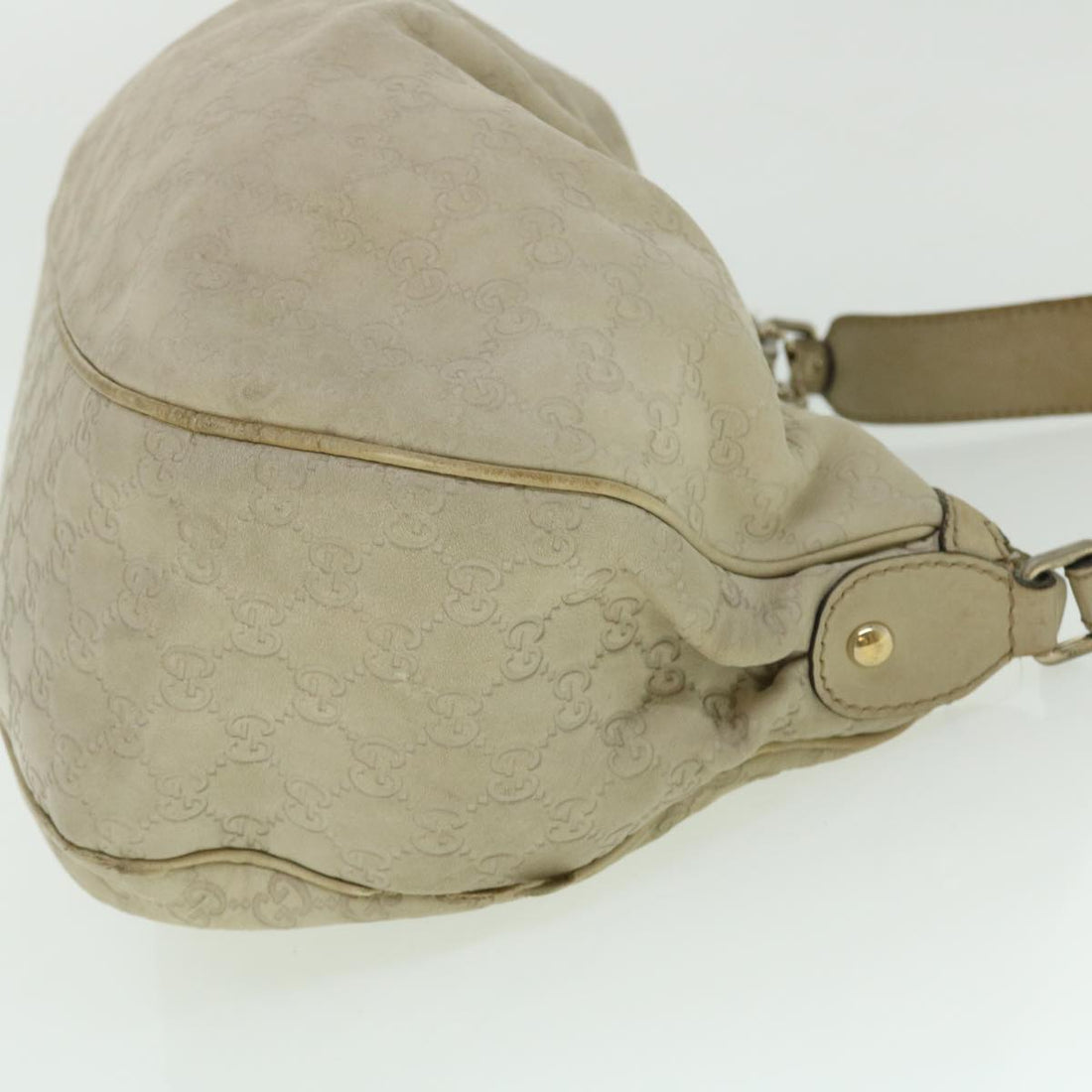 GUCCI GG Canvas Guccissima Shoulder Bag Beige 232955 50740