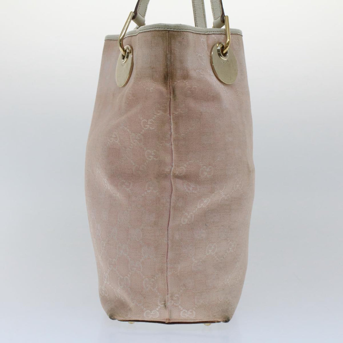 GUCCI GG Canvas Tote Bag Pink 120836 50741