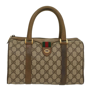 GUCCI GG Canvas Web Sherry Line Boston Bag Beige Red Green 116.02.006 50790
