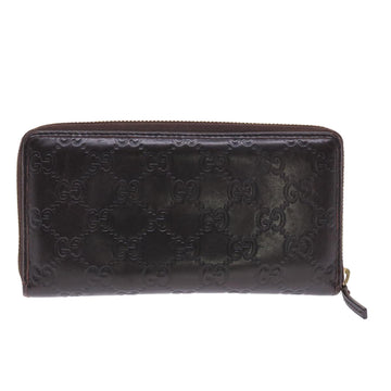 GUCCI GG Canvas Long Wallet Dark Brown 307995 50819
