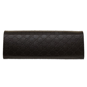 GUCCI Micro GG Canvas Guccissima Glasses Case Black 50846