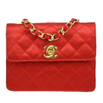 Chanel 1989-1991 Straight Flap Micro Satin