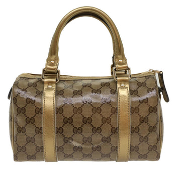 GUCCI GG Crystal Hand Bag Beige 193604 50984
